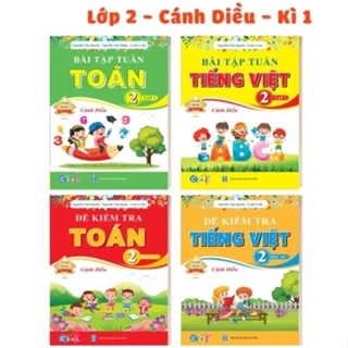 Sách - Combo Bài Tập Tuần Và Đề Kiểm Tra Toán Và Tiếng Việt Lớp 2 - Cánh Diều - Học Kì 1