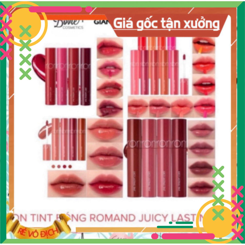 Son kem Tint Bóng Hàn Quốc Romand Juicy Lasting Tint 5.5g 13 19 20 21 23 28 29 - ngoc anh shop - ngoc anh shop - ngoc an