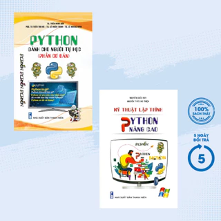 Sách - Combo Python Dành Cho Người Tự Học (Phần Cơ Bản) + Kỹ Thuật Lập Trình Python Nâng Cao (Bộ 2 Cuốn) - STK