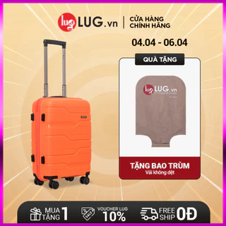 Vali Du Lịch LUG Lusetti LS802, Size20/Size24/Size28, Nhựa PP Chống Bể vỡ, Hạn Chế Trầy Xước, Khóa Số TSA