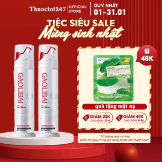 Gel Nano Bạc GAOLIBAI đánh bật cao răng, Sạch mảng bám, Trắng răng - Hộp 120g