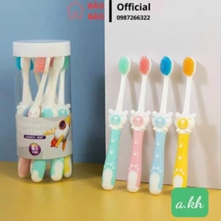 Hộp 8 Bàn Chải Đánh Răng TOOTH BRUSH Lông Tơ Mềm Mượt Cho Bé Chống Đau Răng  [BBH90]