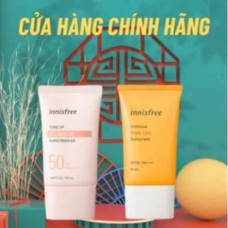 Kem chống nắng innisfree Intensive Triple Care Sunscreen SPF50+ chính hãng lâu trôi làm sáng da, kiềm dầu 50ml JP 4.0