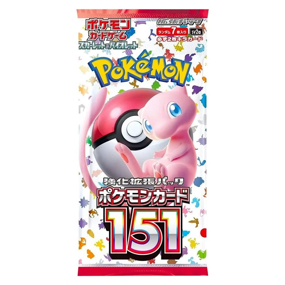 Trò chơi bài Pokemon Nhật Bản 151 SV2a Booster Pack 7 thẻ mỗi gói Sản phẩm hoàn toàn mới, chính hãng được bán tại Nhật Bản chính hãng