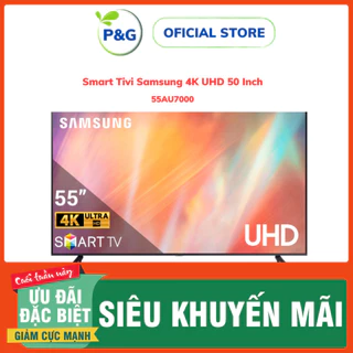 Smart Tivi Samsung UA55AU7000 4K UHD 55 Inch, Samsung 55AU7000 chính hãng -  nhắn shop để lên đơn