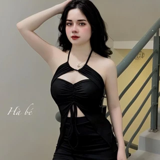 Đầm Body 2 Dây Sexy Rút Dây Khoét Ngực, Váy Nữ Cao Cấp Thiết Kế Độc Đáo  Thời Trang SHOPTE D008