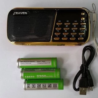 Loa nghe nhạc usb, thẻ nhớ CRAVEN CR-853 3 pin siêu trâu