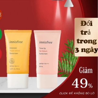 Kem chống nắng innisfree Intensive Triple Care Sunscreen SPF50+ chính hãng lâu trôi làm sáng da, kiềm dầu 50ml JP 4.0