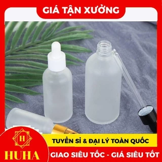 Chai Lọ Chiết Serum ❤ Giá Tốt ❤ [5ml-100ml] Chai Lọ Chiết Serum Thủy Tinh Phun Mờ Cao Cấp Nắp Bóp Nhỏ Giọt