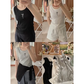 A24 - Áo Tanktop nơ phong cách Hàn Quốc