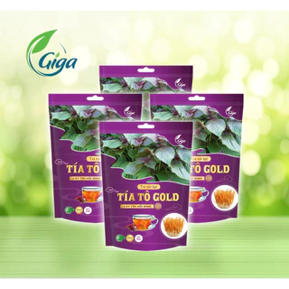 [ Combo 1kg Trà ] Trà túi lọc tía tô Gold Gigaherbs hỗ trợ điều trị gút, làm đẹp da - túi 1kg (4 x 60 gói x 4,2gr)