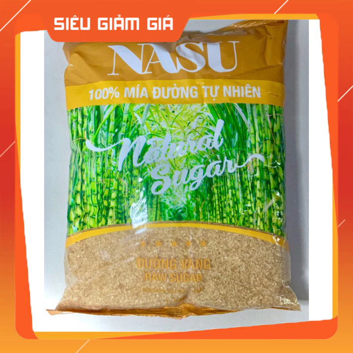 (Tách lẻ có HĐ) Đường Vàng Nasu, 100% mía đường tự nhiên, bịch 1kg, sản phẩm cty sữa TH