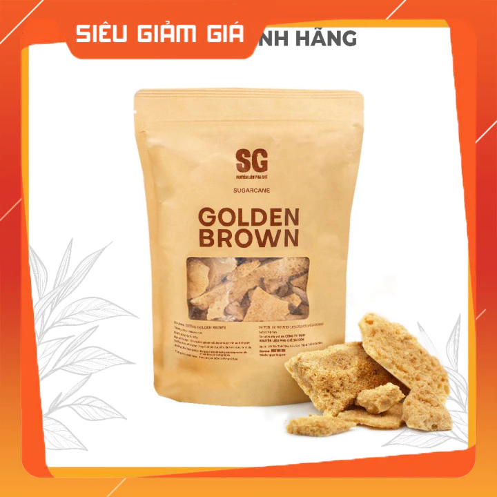 (Tách lẻ có HĐ) Túi 500g Đường Đá Golden Brown Kẹo Đường Dalgona | Giòn Xốp Hot Topping Đẩy Vị Cà Phê Trà Sữa | Nguyên L