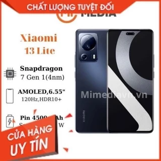 Điện thoại Xiaomi 13 Lite 5G Chính Hãng BH 12 Tháng tặng kèm phụ kiện - Không Đồng Kiểm