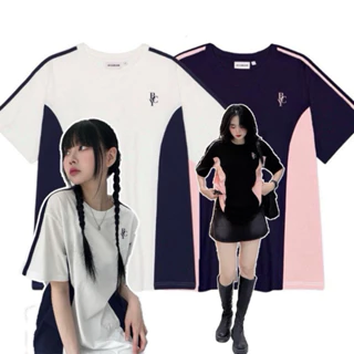 Áo phông B.Y.C tay lỡ phối màu BlackPink dáng rộng chất cotton dày dặn, áo thun phối tay raglan unisex Local Brand GTM