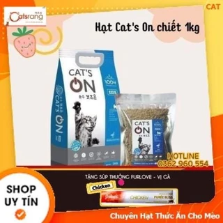 Hạt Cat's On Túi Chiết 900Gram Chiết Dành Cho Mèo Mọi Lứa Tuổi