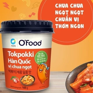 ☘️☘️☘️ Tokpokki 3  ☘️ vị Chua ngọt O’Food, hộp 105g