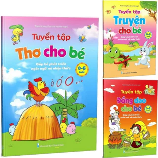 Sách - Combo Tuyển Tập Đồng Dao - Thơ - Truyện Cho Bé 0-6 Tuổi