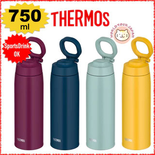 THERMOS Vacuum Insulated Water Bottle / 750ml / JOO-750 / Carrying Loop / Sports Drink OK / available HOT or COLD drink [ Directly Shipped From Japan ]