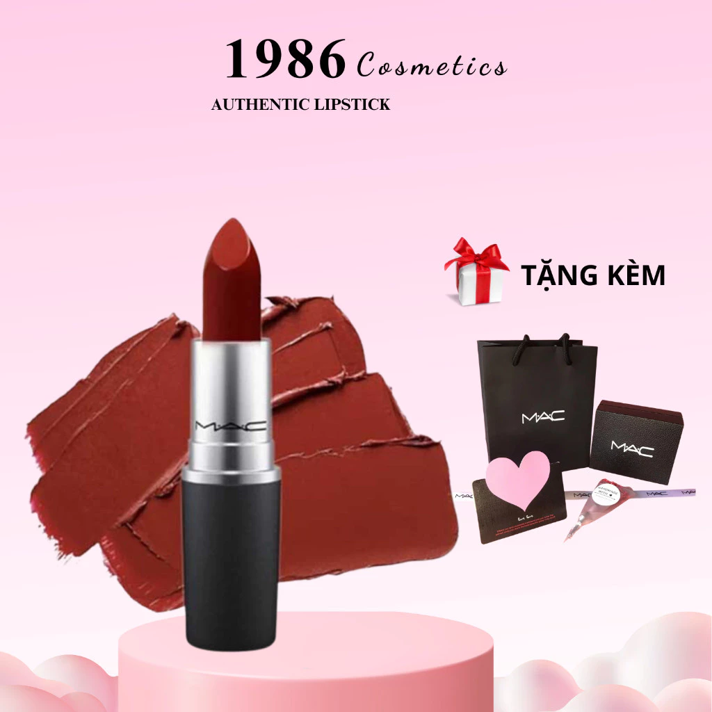 Son MAC Powder Kiss Lipstick fullbox 3g , Retro Matte ,Limited chuẩn auth