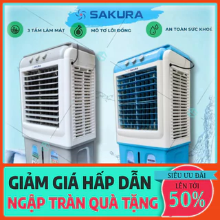 SIÊU RẺ-  Quạt điều hòa làm mát bằng hơi nước 40 lít SAKURA 2022 tặng đá khô - Bảo hành 2 năm  -  IB XÁC NHẬN ĐƠN