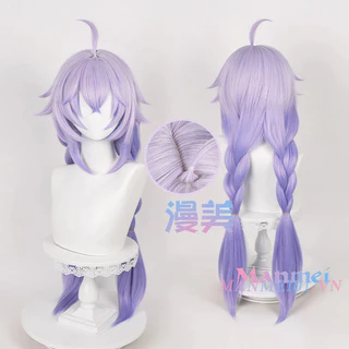 【100% Manmei】 Bailu Takashi Tóc giả Wig Honkai: Star Rail Cosplay Phù hợp với kích thước đầu 50-60cm