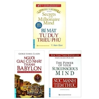 Sách - combo 3: sức mạnh tiềm thức - bí mật tư duy triệu phú - người giàu có nhất thành babylon(lẻ, trọn bộ)