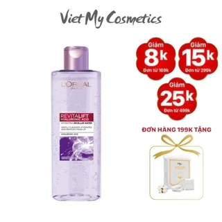 Nước Tẩy Trang Cấp Ẩm Căng Mịn Da L'Oreal Paris Pure Revitalift Hyaluronic Acid 400ml dành cho da dầu mụn, da khô