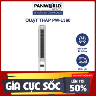 SALE -  Quạt Tháp Điều Hoà Không Cánh Panworld The Luxuria PW-L360 Xoay 360 Độ, Lọc Không Khí Chính Hãng Thái Lan - siêu