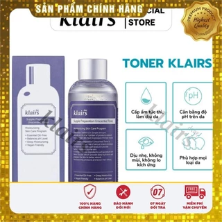 [CHÍNH HÃNG]Toner dưỡng ẩm, Nước cân bằng da Klairs 180ml không mùi, dưỡng ẩm tức thì – Nước hoa hồng dưỡng ẩm