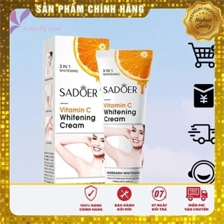 [GIẢM GIÁ] Kem làm trắng da toàn thân SADOER vitamin C whitening cream 50g Dưỡng ẩm và làm trắng toàn bộ cơ thể