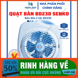 FREE SHIP -  Quạt bàn đảo 2 Tấc BD230 SENKO (Quạt hộp) - chính hãng