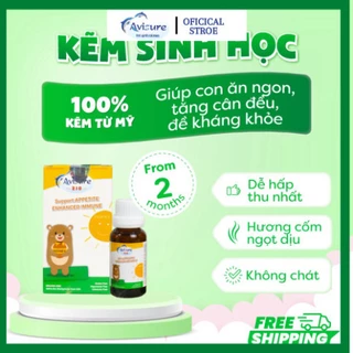 Kẽm sinh học cho bé Avisure Zio Chai 20ml - bổ sung zn giúp bé ăn ngon bổ sung kẽm