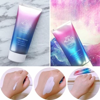 Kem Chống Nắng Skin Aqua-Tone Up UV Essence Lavender SPF50+/PA++++ Chống Nắng Cấp Ẩm Và Làm Sáng Da 80g