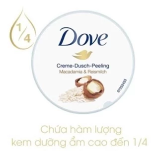 Kem Tẩy Tế Bào Chết Body Dove Chăm Da Sáng Mịn, Giữ Ẩm, Dưỡng Trắng 225ML Bản Đức - NEDEVI MALL