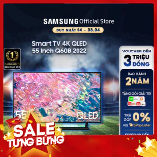 Smart TV Samsung 55 Inch 4K QLED QA55Q60BAKXXV 2022 - Miễn phí lắp đặt