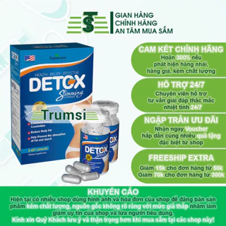 Viên uống giảm cân cấp tốc Detox hỗ trợ giảm cảm giác thèm ăn và giúp đào thải mỡ thừa slimming an toàn hiệu quả tại nhà