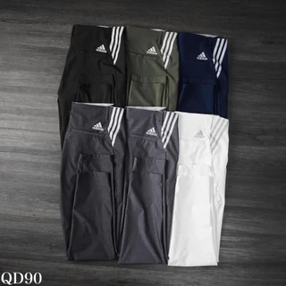 Quần Dài Golf Nam QD90 Sọc Viền Logo Hãng Adidas Thời Trang Form Chuẩn VNXK