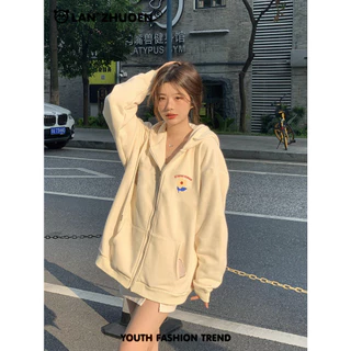 Áo Hoodie Zip FLOWER Local Brand BIGGER Nam Nữ Form Rộng Unisex