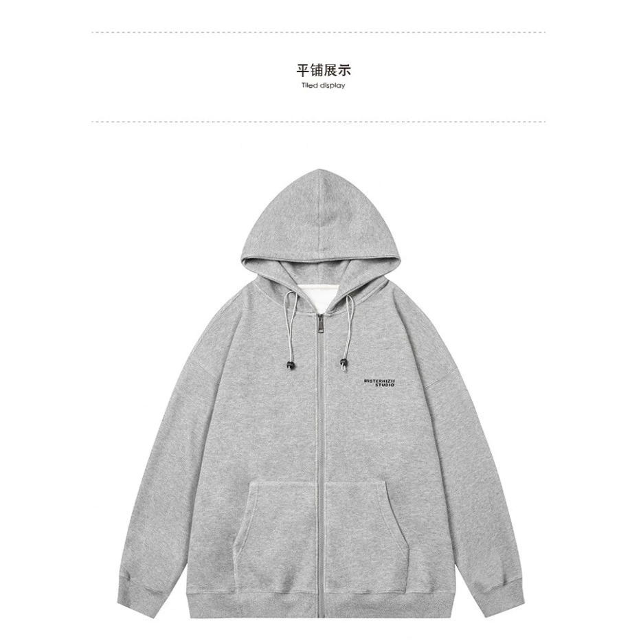 Áo Khoác Local Brand Jacket Hoodie Zip Nỉ   Nam Nữ " mihizi mini vol 114 " Unisex Form Rộng