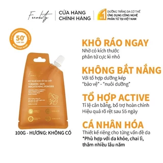 Bột Nghệ khô tắm trắng làm sạch da chết chứa Vitamin C tinh khiết 100% Freshity 100g