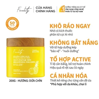 Sữa dưỡng trắng da Freshity 200gr chiết xuất từ dứa cho da có tone da vàng khó trắng thơm mùi dứa tự nhiên