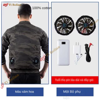 Áo Điều Hòa Cao Cấp Chính Hãng TIBO%2C Công Suất Lớn%2C Pin 12 Tiếng%2C Pin 50.000 MAh Bảo Hành 12 Tháng%2C Lỗi 1 Đổi 1