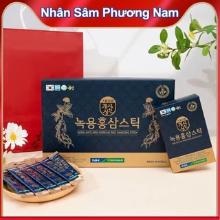 Nước Hồng Sâm Nhung Hươu Nonghyup Stick Hàn Quốc hộp 30 gói - Tăng cường sức khỏe, cải thiện giấc ngủ - nhansamphuongnam