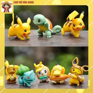 Mô Hình 8 Nhân Vật Hoạt Hình Pokemon, Pikachu, Làm Bộ Sưu Tập Nhân Vật Yêu Thích, Decor Trang Trí, Quà Tặng Cho Bé