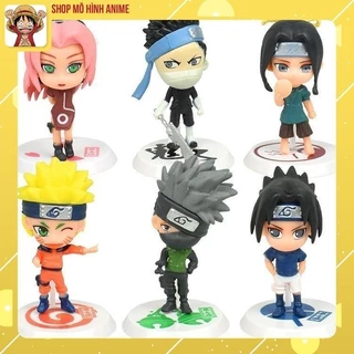 Mô Hình 6 Nhân Vật Chibi Naruto, Cao 8cm, Decor Trang Trí, Bộ Sưu Tập Nhân Vật, Tượng Figure Naruto