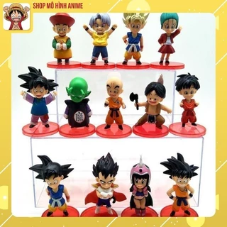 Mô Hình 13 Nhân Vật Chibi Dragon Ball, Goku, Gohan, Cao 9cm, Mô Hình Decor Trang Trí, Bộ Sưu Tập Nhân Vật