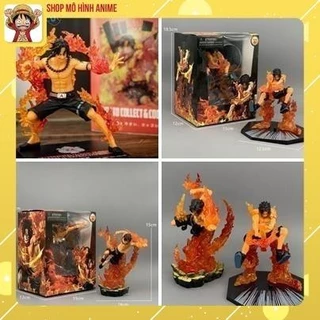 Mô Hình Nhân Vật One Piece , Ace Các Tư Thế Chiến Đấu, Cao 16cm, Full Box - Tượng Mô Hình Figure