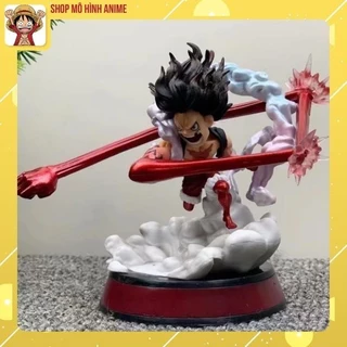 Mô hình One Piece Luffy Gear 4 Snake Man Cao 11cm , trạng thái chiến đấu , figure mô hình one piece