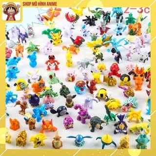 Mô Hình Pokemon, Pikachu, Bộ Sản Phẩm Bao Gồm 144 Nhân Vật Chibi Khác Nhau, Cao 3cm -  Tượng Figure Anime